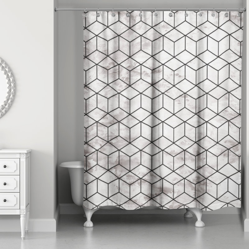 Geometric Shower Curtain