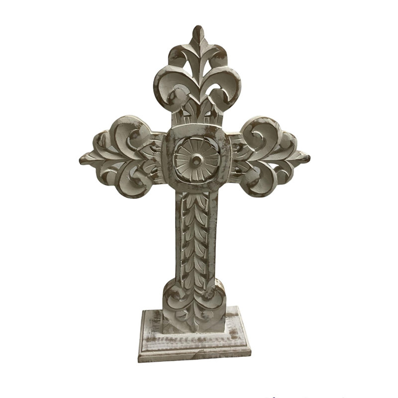 Abigail Table Cross - White Wash