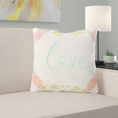 Elosie Sentiment Throw Pillow