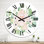 Horloge murale traditionnelle fleurs et feuilles d'eucalyptus II