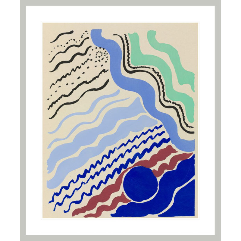 Planche 33 du portefeuille Compositions Colors Ideas "" par Sonia Delaunay - Impression encadrée giclée, 40.17" H x 33.5" W