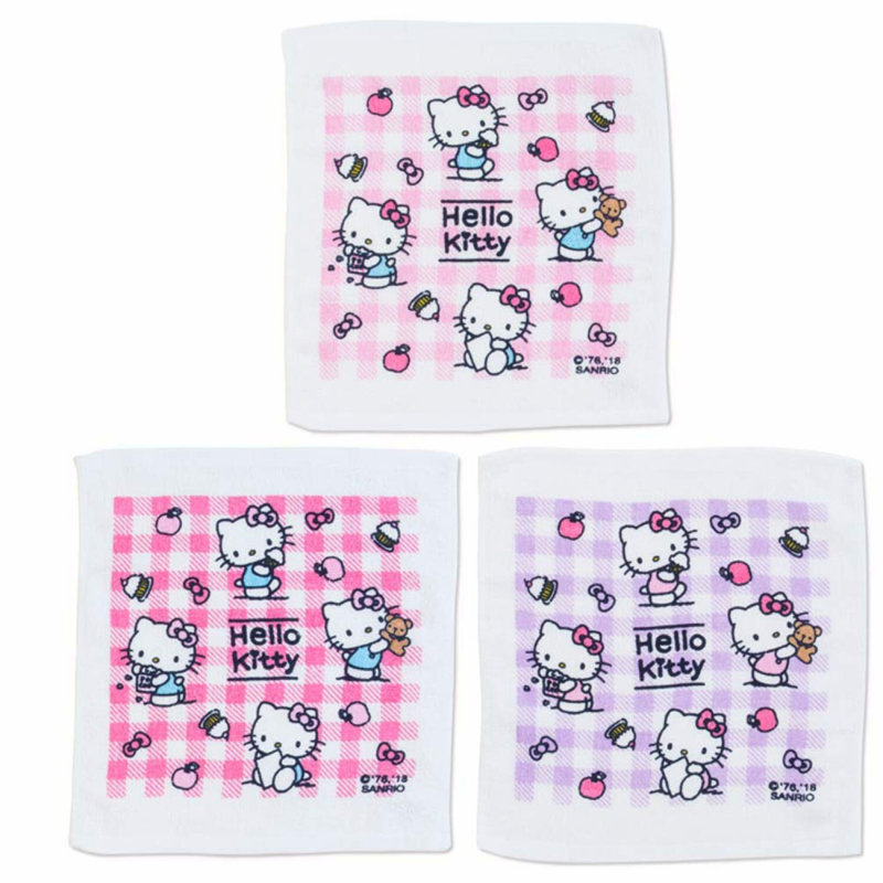 Hello Kitty Plush Towel Trio Set