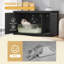 Enceinte de litière pour chat avec coussin, meuble de litière caché avec séparateurs amovibles, entrée réversible à gauche ou à droite, maisonnette pour chat, noir-508831917-526232453