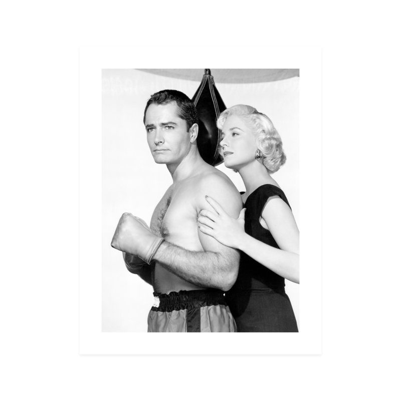 John Derek and Actress in the Leather Saint - photographie non encadrée, H 10 po x l 8 po