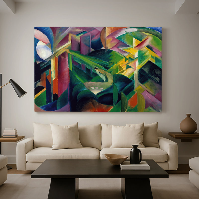 Renards - Franz Marc - Toile tendue avec châssis - 1913, 40 po x 60 po
