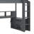 Gaming Loft Bed With Desk, Multi-Storage Shelves, LED And Charging Station-357985166