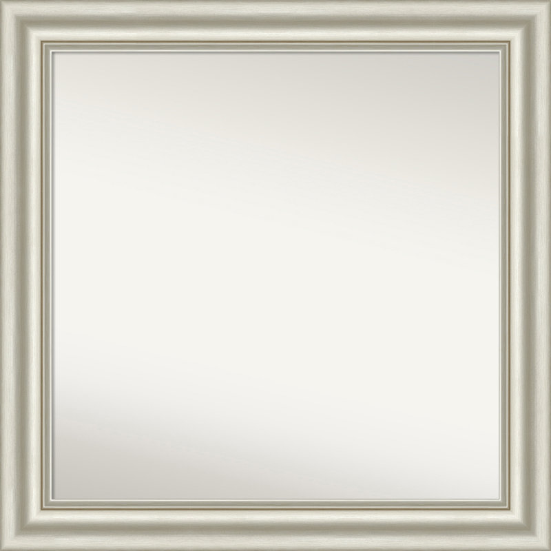 Miroir mural Sophia, Argent argent, 31,5 po x 31,5 po