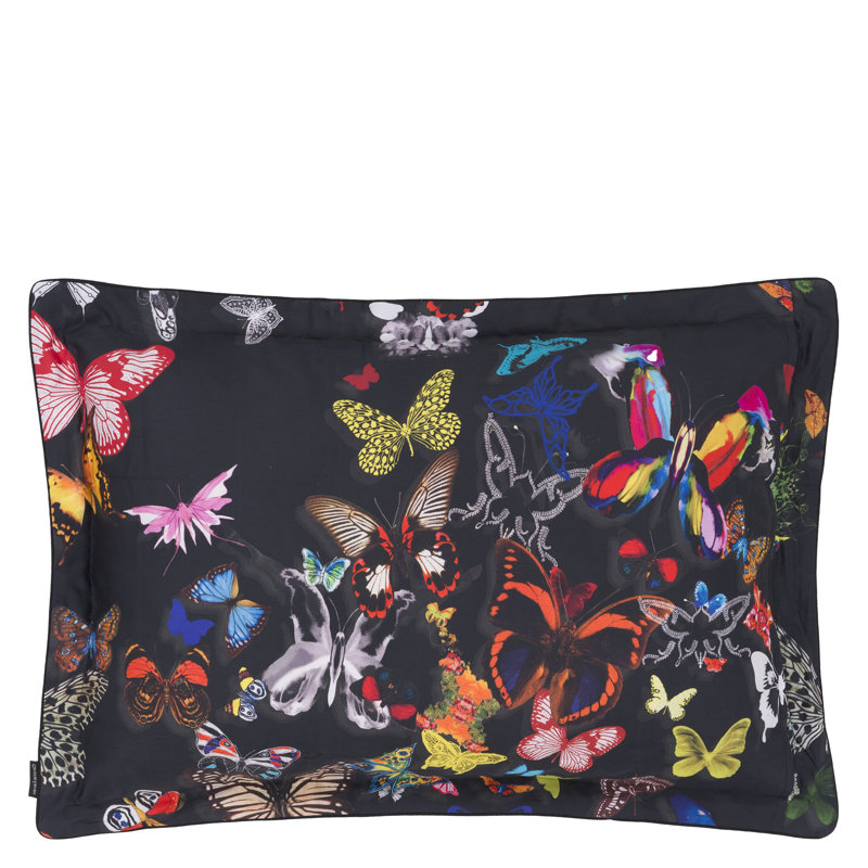 Butterfly Parade Opalin Set Of 2 Sham, Queen Sham Pk of 2 
