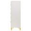 Commode blanche 5 tiroirs Chesney