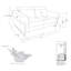 Causeuse en cuir italien avec fauteuil inclinable Global United-779058450
