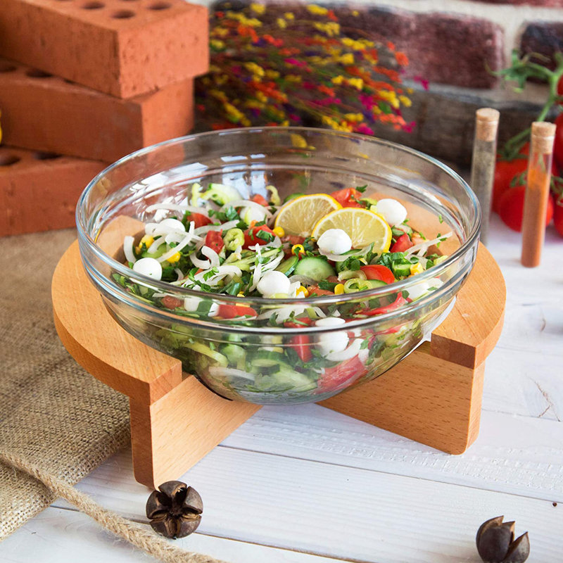 Latitude Run Aqueelah 100% GLASS Salad Bowl
