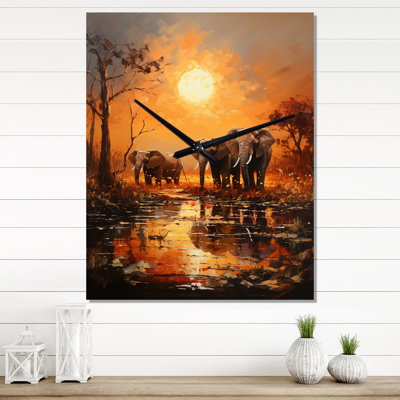 Ints - Horloge murale africaine