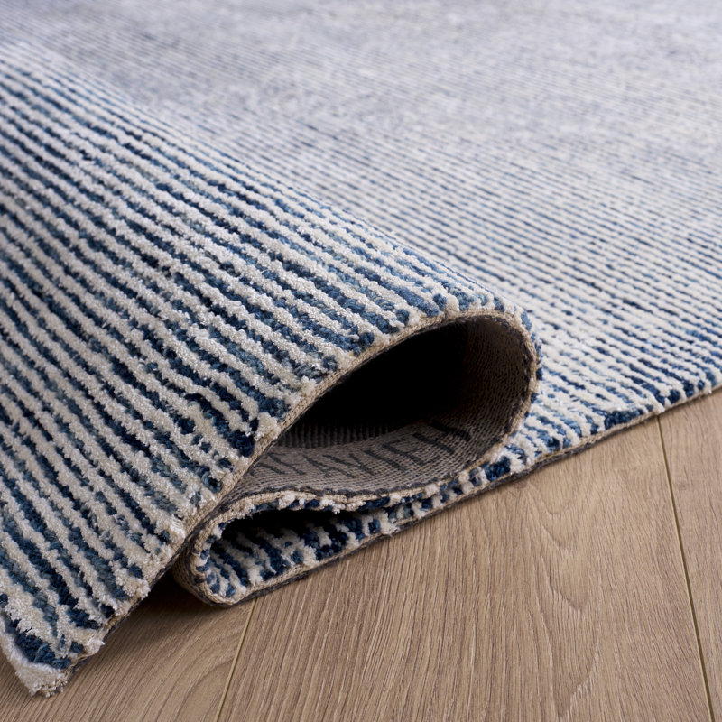 Tapis d'intérieur en coton de couleur unie touffeté à la main Soho, Rectangle 6 pi x 9 pi