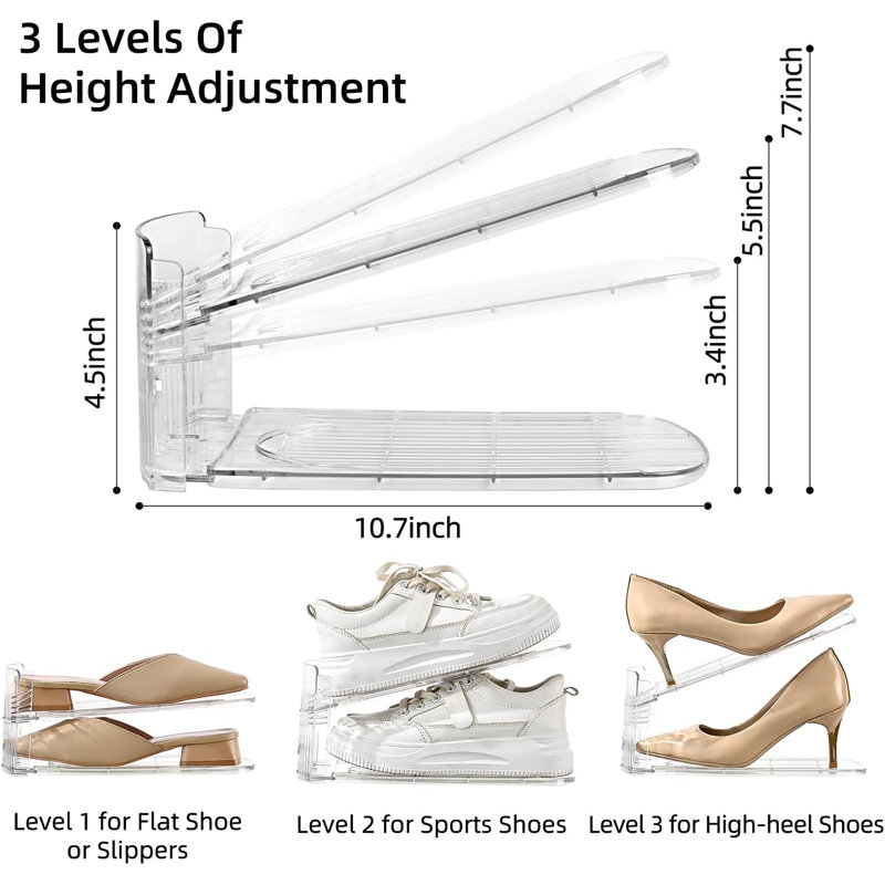 Ensemble de 12 range-chaussures réglables