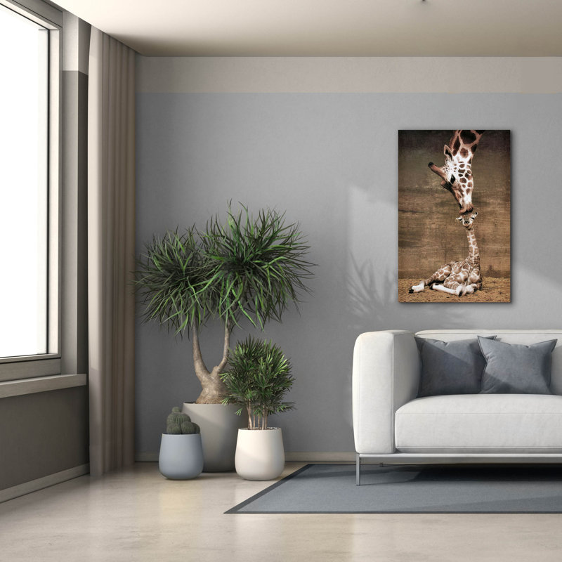  «A Mothers Love» par Inconnu, art mural sur toile, 26 po x 40 po, H 40 po x l 26 po