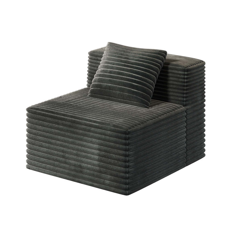 Canapé simple pour canapé modulaire modulaire, mousse à mémoire de forme haute densité, confortable et polyvalent pour toute pièce