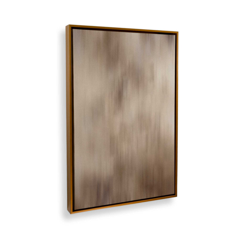 Impression sur toile Cosmic Latte II, H 36,75 po x l 24,75 po x P 1,75 po, Cadre flottant or poli