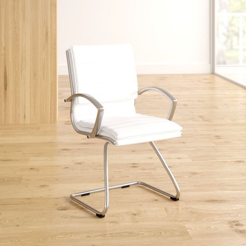 Pro-Line II Conference Chair, White Faux Leather