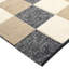 Tapis brun / gris en laine et coton noué à la main Budowski-93536507