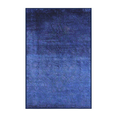 Tapis bleu foncé Hunnicutt