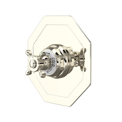 Edwardian 3/4" Octagonal Thermostatic Trim Without Volume Control