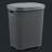 55L Purple Laundry Hamper - Space-Saving Tall Basket for Dorms, Bathrooms, and Closets. 22" x 17"-2059914284