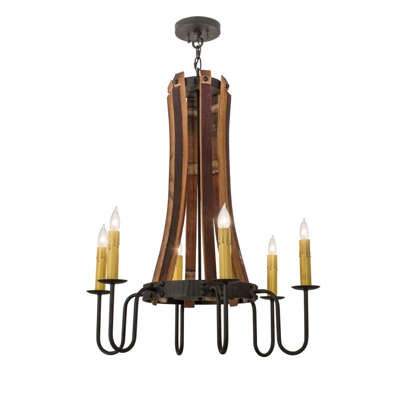 Barrel Stave 6 - Light Chandelier