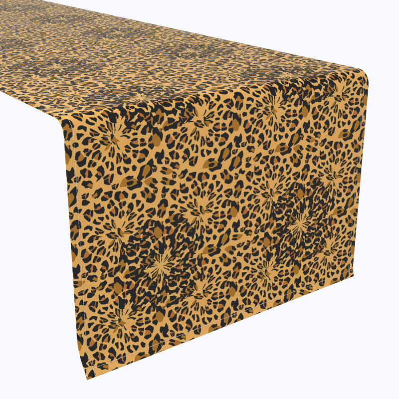 Hedva Leopard Spots Table Runner, 72" x 12"