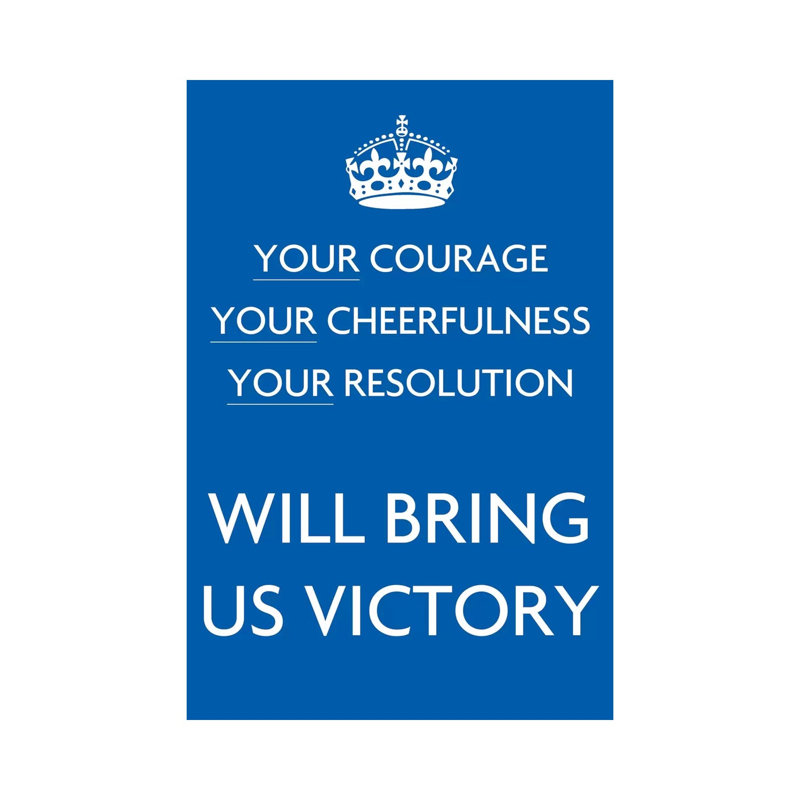 Your Courage Your Cheerfulness - Wrapped Canvas Print, 101.6 cm H x 66.04 cm W x 3.175 cm D