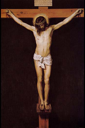 Christ sur la croix-impression d’art graphique, H 36 po x l 24 po
