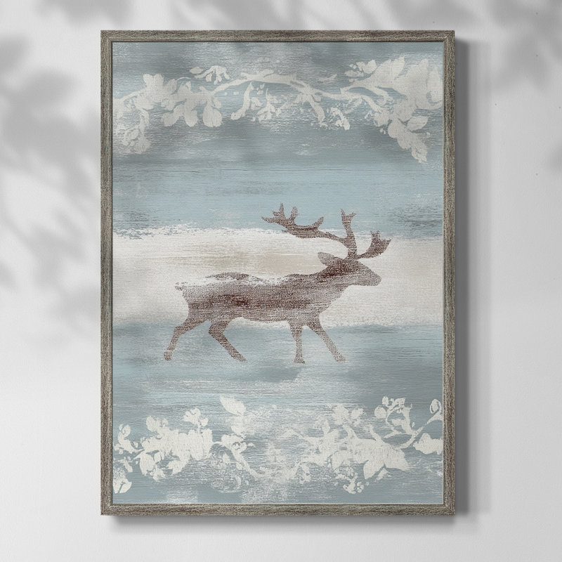 «Christmas Holiday Art», reproduction encadrée CLIX - bois massif, H 30 po x l 24 po