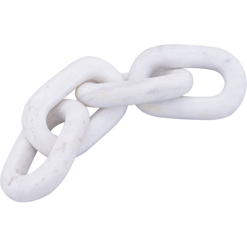 Lynx Marble Decorative Object, White