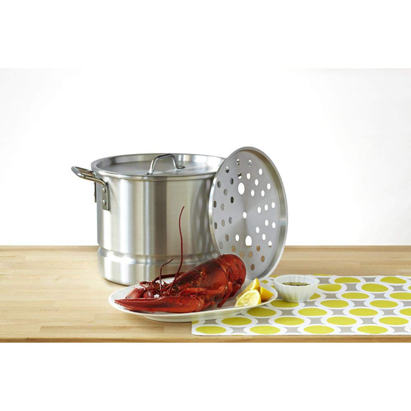 IMUSA 32 Quarts Non-Stick Aluminum Stock Pot