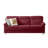 82" Modern Compressed Snowfleece Fabric 3-Seater Sofa, For Living Room, Bedroom, Office & Entertainment Spaces, ​Burgundy-880388000
