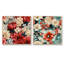 Hegarty - Ensemble de 2 collages floraux carrés-101849387-101849388