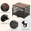 Caisse pour chien robuste - Meuble pour chien de 42 po de taille moyenne - Cage pour chien épaissie en bois