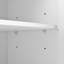 Armoire à porte cannelée chic 55,1 * 13,7 * 35,4 pouces avec pieds en bois massif et tablettes réglables, blanc, pour le salon, le couloir, le vestibule, le placard, les pieds de cuisine à 4 portes minimalistes, 55,1 * 13,7 * 35,4 pouces,-120660238