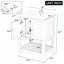 Meuble-lavabo 24 po avec lavabo en céramique et cadre ouvert en bois massif-2130310061