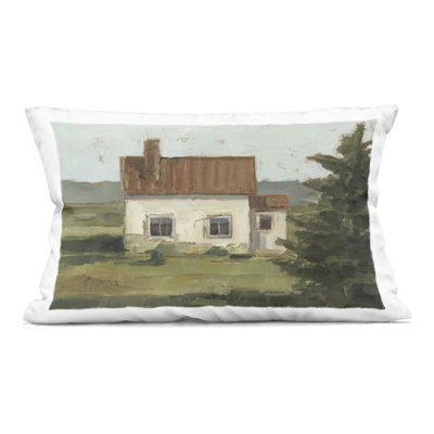 Coussin décoratif Seclude Cottage Study, imprimé par Ethan Harper