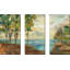 «View of the Lake», ensemble de 3 peintures sur toile tendue-525517283