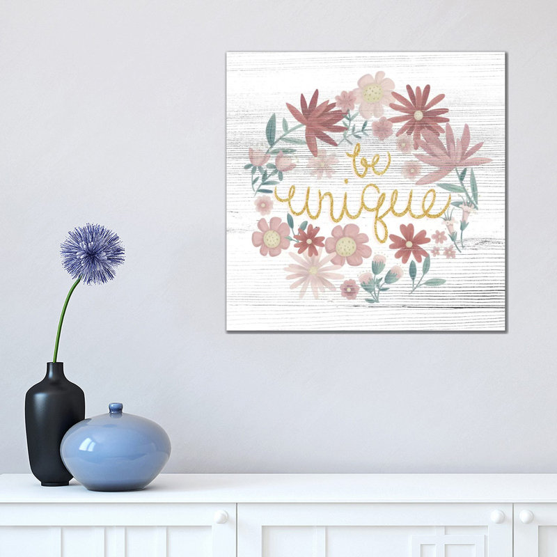 Be Unique by Josefina - Wrapped Canvas Print, 45.72 cm H x 45.72 cm W