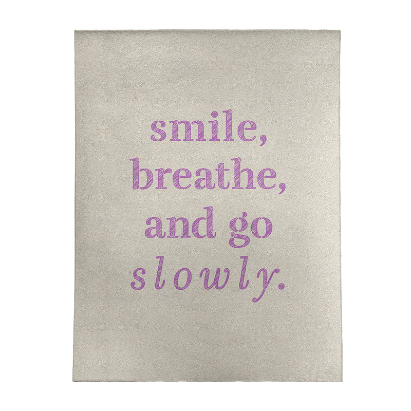 Tapis en polyester à citation lente main, Rectangle 8 pi x 10 pi