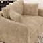 Fauteuil d'appoint rembourré avec repose-pieds en chenille-1056189599