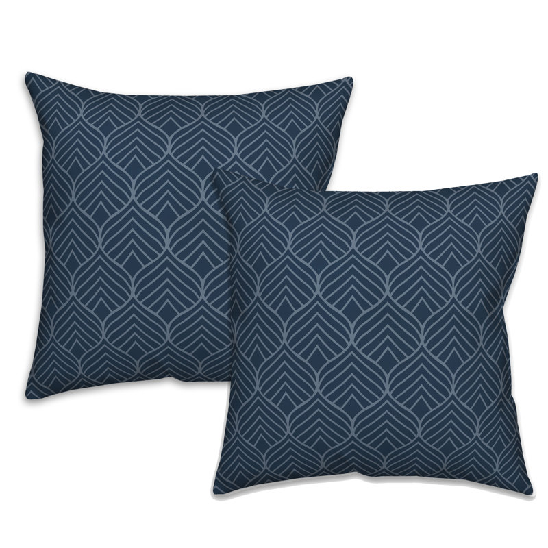 Housse de coussin Geo Leaves - ensemble de 2
