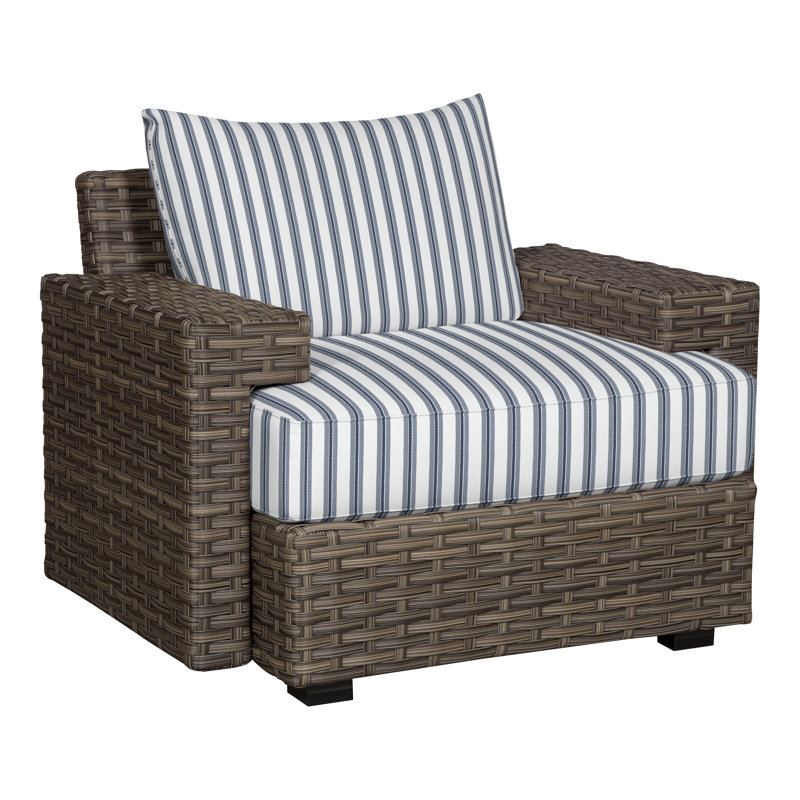 Chaise d'extérieur Townsend, Perigold excel denim