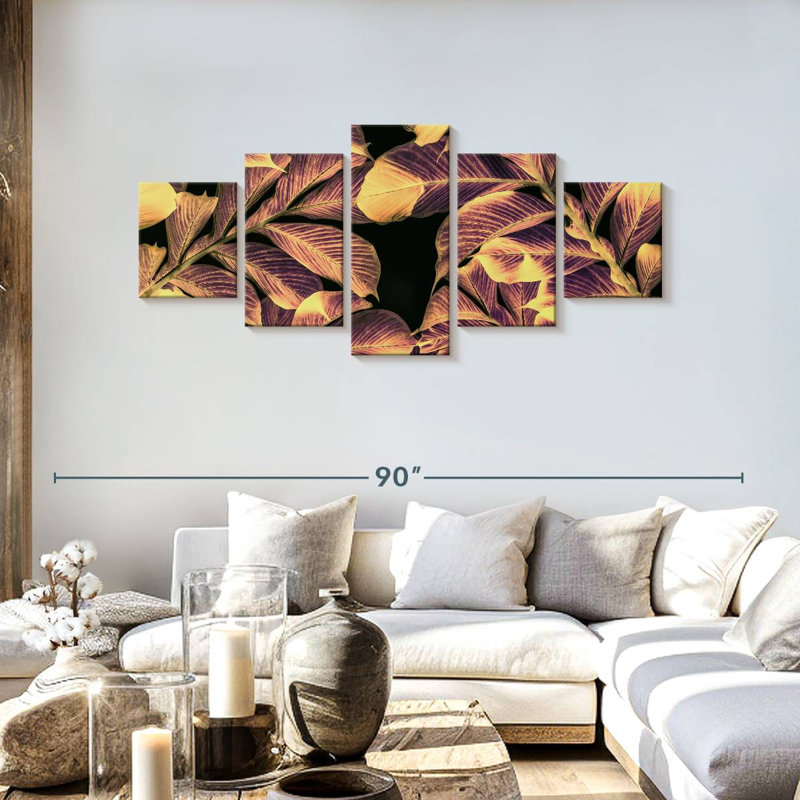 Feuilles urbaines, H 30 po x l 68 po