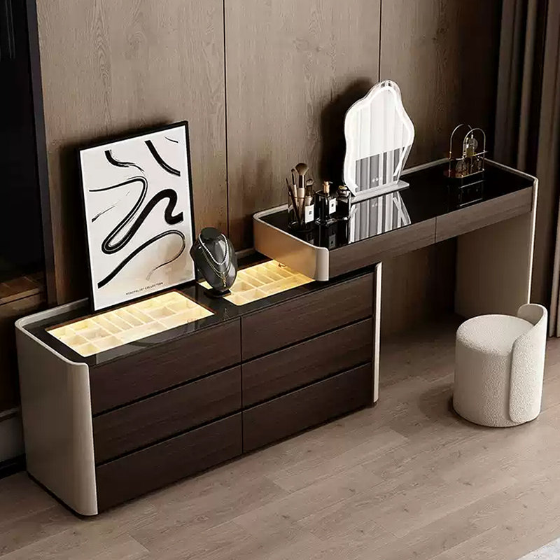 Solid wood new style multi-functional dresser