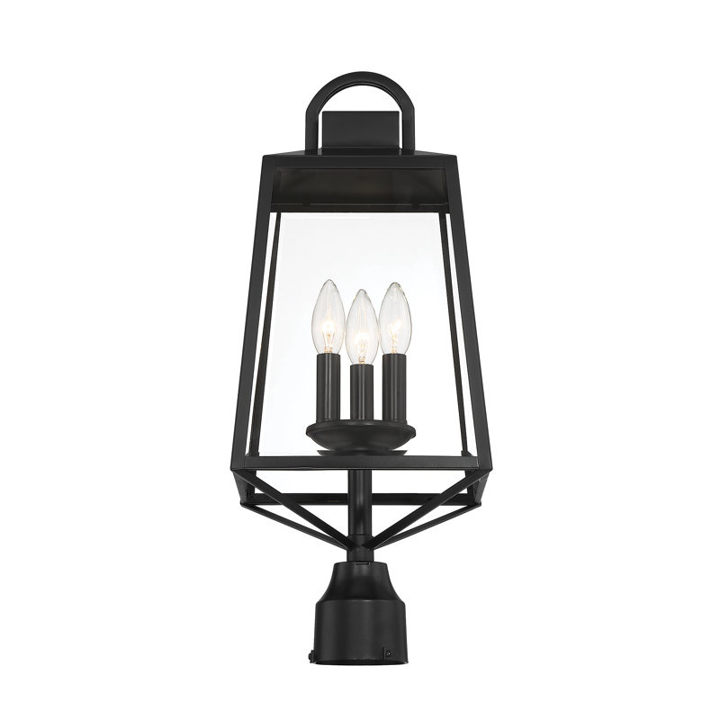 Lampadaire d'extérieur à 3 lumières Nanok (noir)