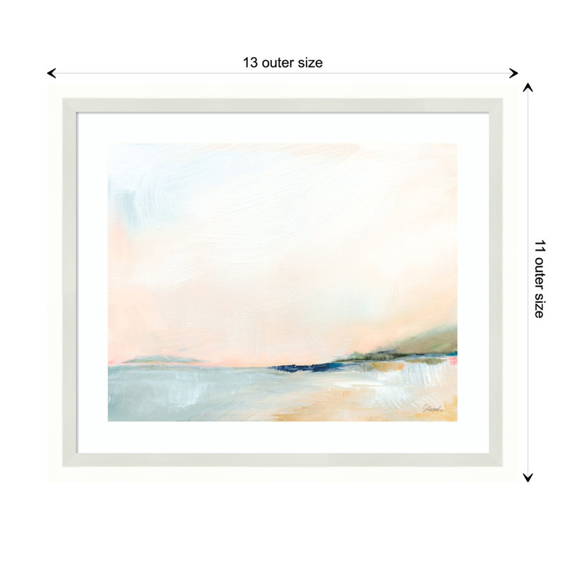 Open Sky Over Water by Sue Schlabach, 13" W x 11" H, White