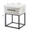Armoire de salon Celestial, blanc - Rangement polyvalent pour table électronique moderne, espace et élégant. Construire. 18,21 l x 17 P 24 H-94868591